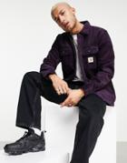 Carhartt Wip Whitsome Corduroy Overshirt In Purple