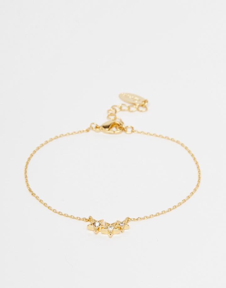 Orelia Love Script Bracelet - Gold