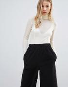 Ganni Macpherson Wool Roll Neck Sweater - White