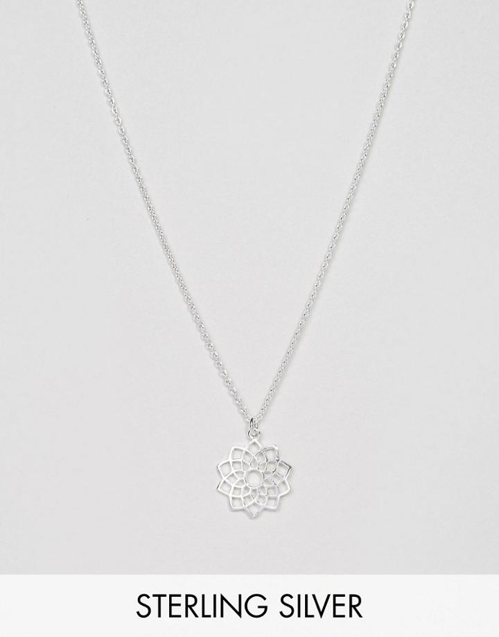 Asos Sterling Silver Chakra Necklace - Silver
