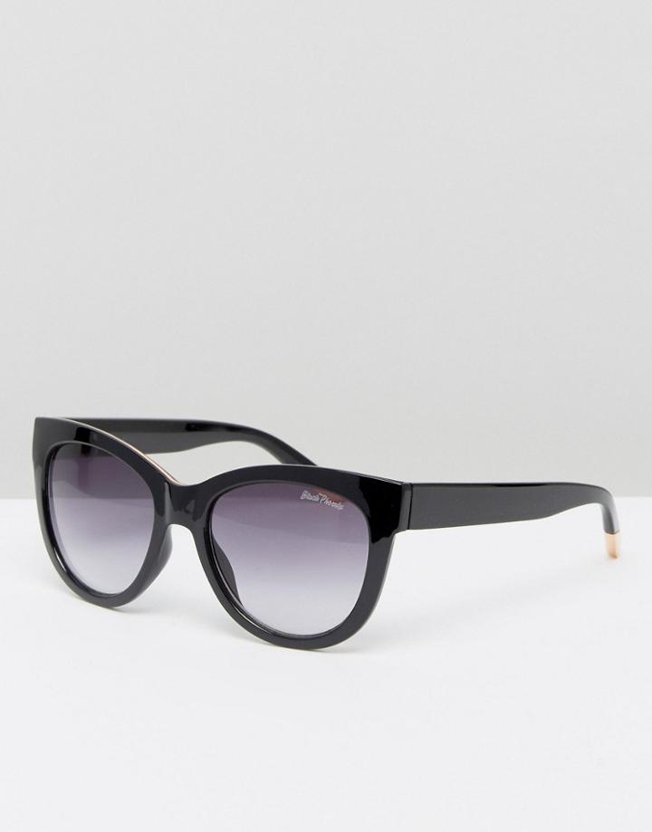 Black Phoenix Chunky Cat Eye Sunglasses - Black