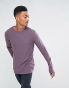 Only & Sons Textured Knitted Sweater - Purple
