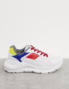 Rule London Leo Chunky Sneaker In Multi White