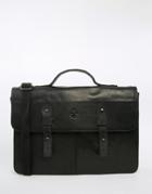 Lyle & Scott Leather Satchel - Black