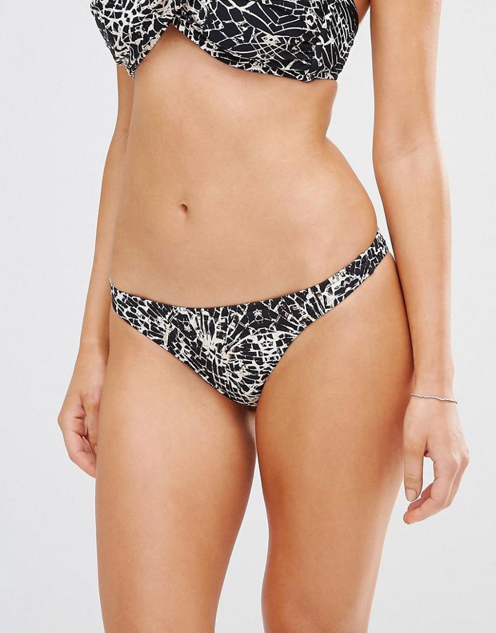 Seafolly Shatter Print Bikini Bottoms - 603 Salsa