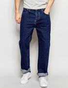 Asos Standard Leg Jeans In Mid Blue - Mid Blue