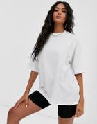 Asos Design Super Oversized T-shirt With Seam Detail In Black