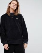 Burton Snowboards Tribute Borg Fleece Sweatshirt In Black - Black
