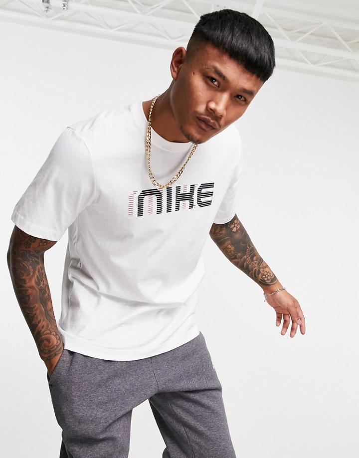 Nike Americana Pack Logo T-shirt In Off White