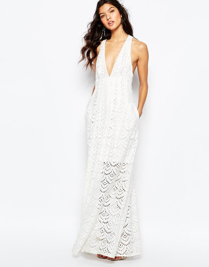 The Jetset Diaries Tuscani Maxi Dress In Ivory - Ivory