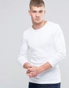 Esprit Long Sleeve Top In Slim Fit - White