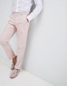 Asos Design Wedding Skinny Suit Pants In Neutral Pink - Pink