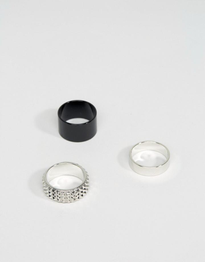 Aldo Band Rings In 3 Pack - Multi