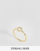 Johnny Loves Rosie Gold Plated Fine Circle Ring - Gold