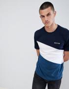 Nicce Triad Paneled T-shirt - Blue