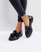 Truffle Metal Tassle Loafer - Black