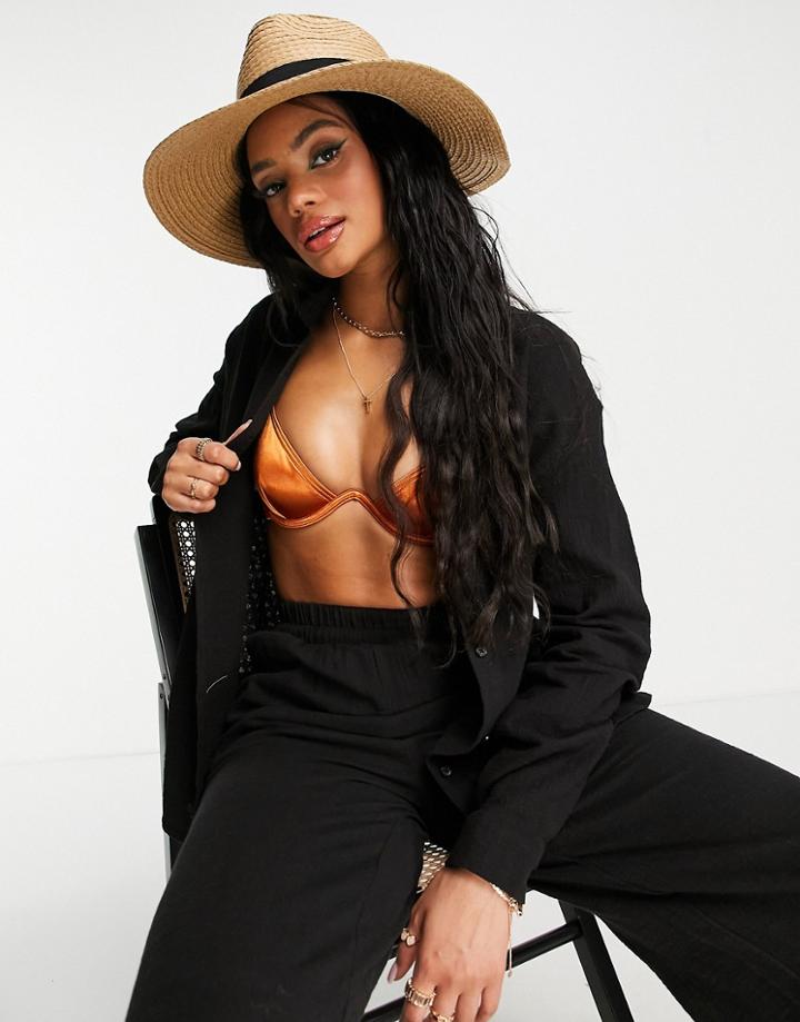 South Beach Relaxed Beach Shirt In Black - Part Of A Set
