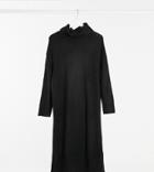 New Look Curve Rollneck Dress In Black