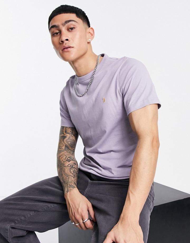 Farah Short Sleeve T-shirt In Dusty Purple