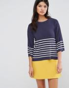 Pepe Jeans Lloyce Stripe Top - Navy