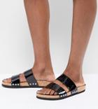 Monki Stud Detail Sandal - Black