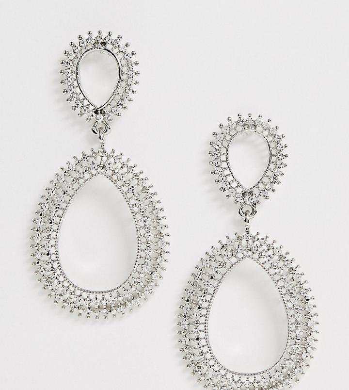 Aldo Statement Teardrop Earrings - Silver