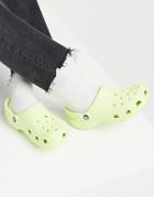 Crocs Classic Shoe In Lime Zest-green