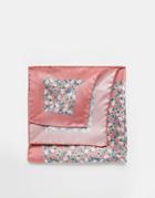 Ted Baker Silk Pocket Square - Pink