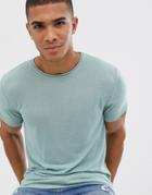 River Island Knitted T-shirt In Mint-green