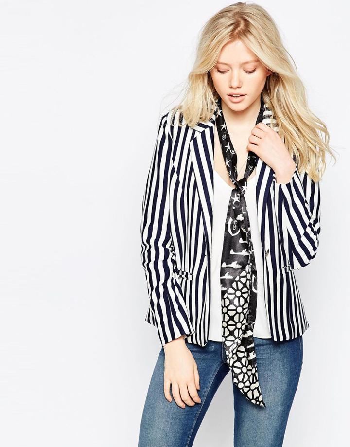 Brave Soul Pinstripe Blazer