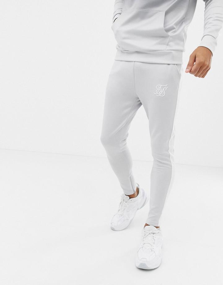 Siksilk Joggers In Gray Fade - Gray