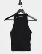 Abercrombie & Fitch Crop Tee In Black