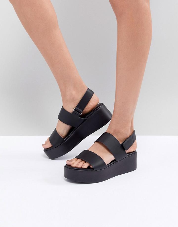 Steve Madden Rachel Flatform Sandals - Black