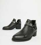 Park Lane Wide Fit Leather Ankle Boots - Black