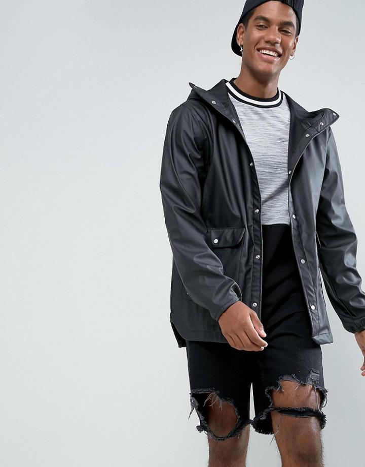 Herschel Forecast Hooded Parka Waterproof In Black - Black