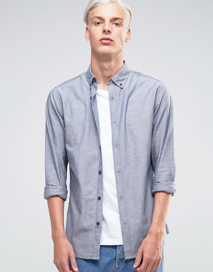 Troy Oxford Shirt - Navy