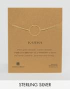 Dogeared Gold Plated Karma Sparkle Double Chain Reminder Bracelet - Go