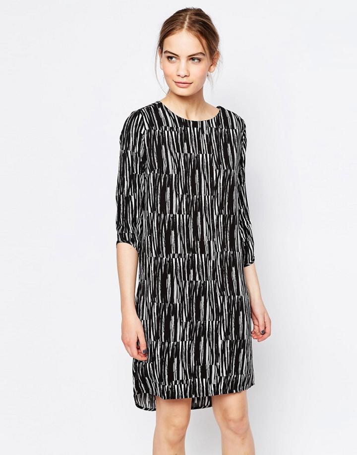 Just Female Swatch Dress In Noise Print - Swatch Aop