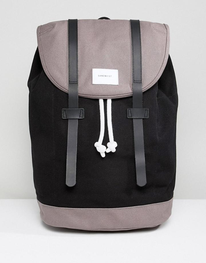 Sandqvist Stig Backpack In Large - Black