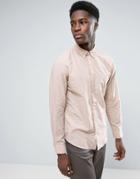 Selected Homme Shirt In Regular Fit Check Cotton - Pink