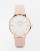 Cluse La Boheme Rose Gold & Pink Leather Watch Cl18014