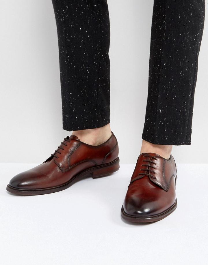 Steve Madden Bozlee Leather Shoes In Tan - Tan