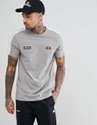 Ellesse T-shirt With Sleeve Taping In Gray - Gray