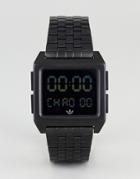 Adidas Z01 Archive Digital Bracelet Watch In Black - Black