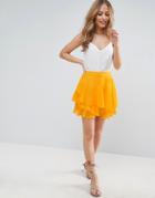 Asos Mini Rara Skirt - Orange