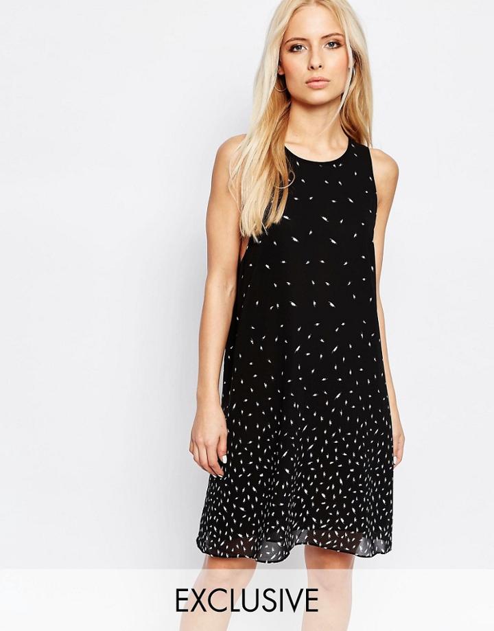 Y.a.s Leaf Print Shift Dress - Leaf Print