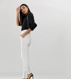 Parallel Lines Skinny Pants With Zip Ankle - White