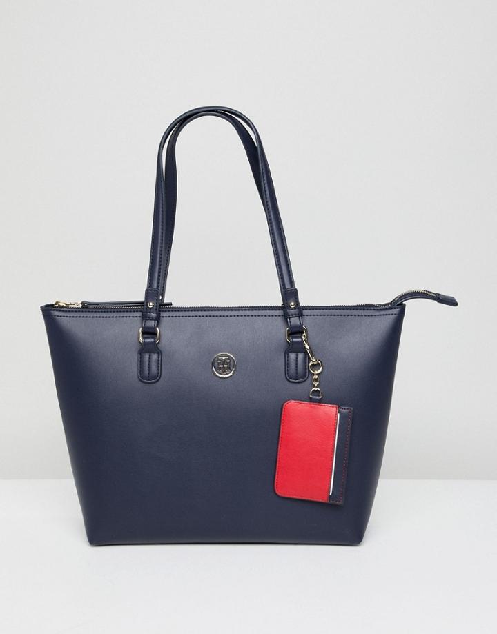 Tommy Hilfiger Medium Zip Tote Bag - Navy