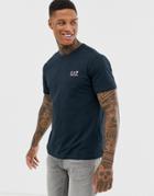 Ea7 Small Logo T-shirt In Navy - Navy