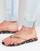 Gandys Flip Flops X Liberty Print Floral - Black
